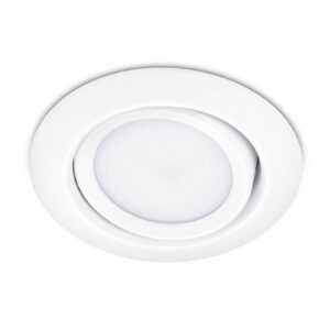 Kulatý vestavný LED downlight Rila v bílé barvě