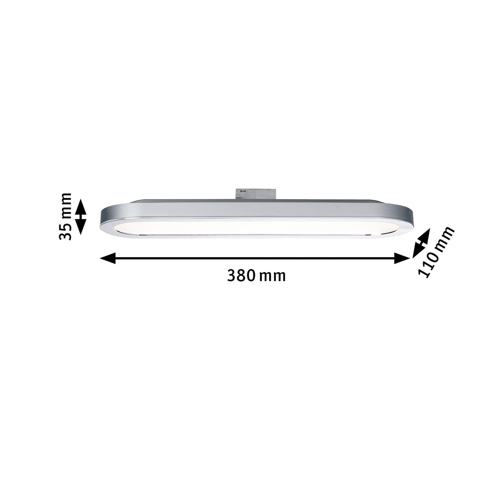 Paulmann URail Board LED panel v matném chromu