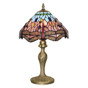 Stolní lampa Dragonfly v Tiffany stylu