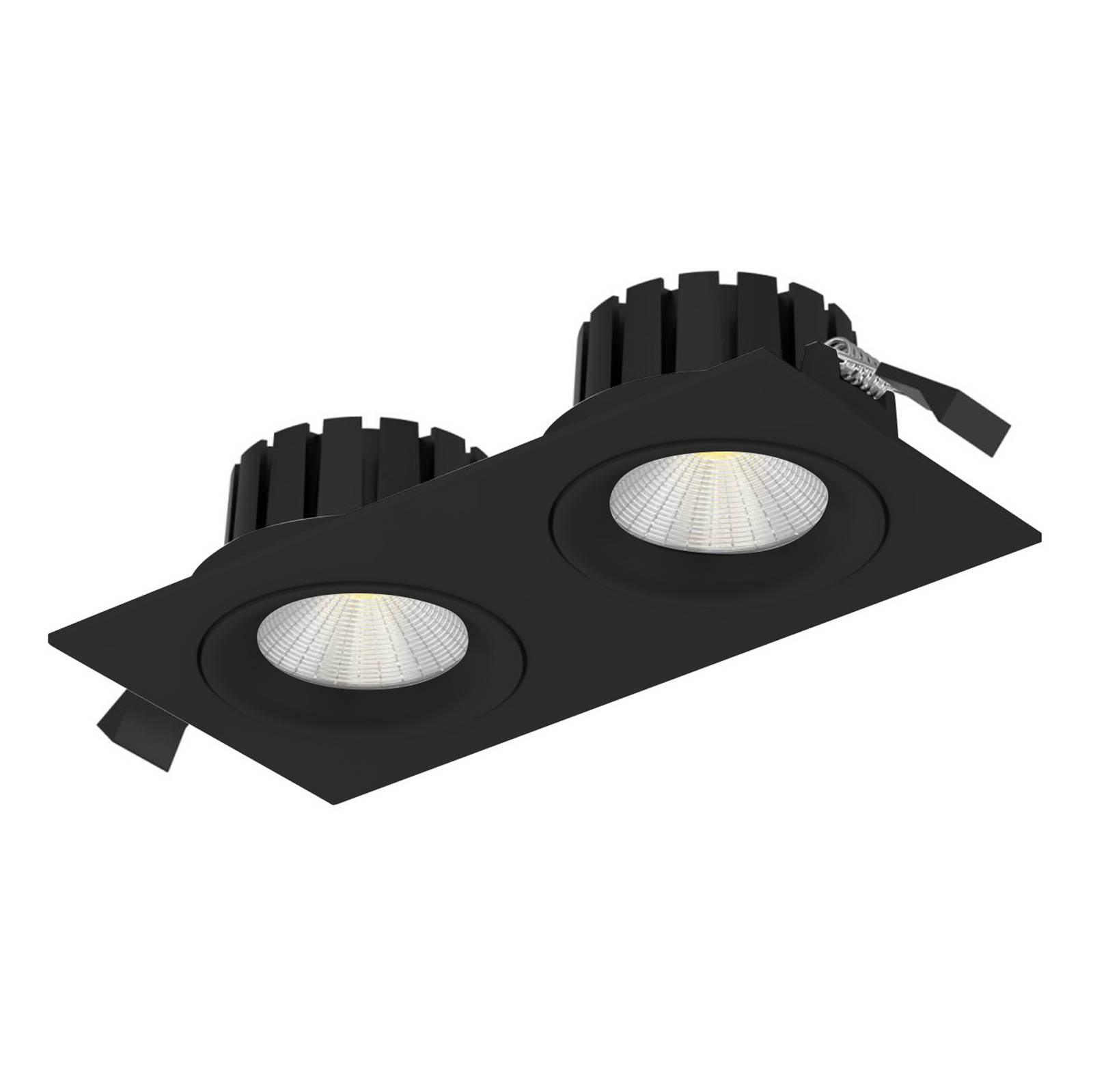 SLC DL04 Square X2 LED vestavné světlo 2700K černá