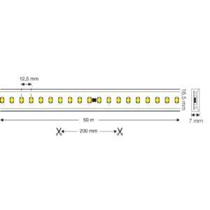 SLC LED pásek 230V kompletní set IP65 5m